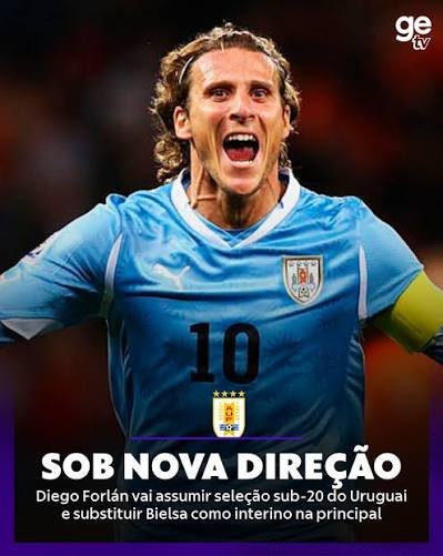 Diego Forlán assume seleção do Uruguai após saída de Bielsa